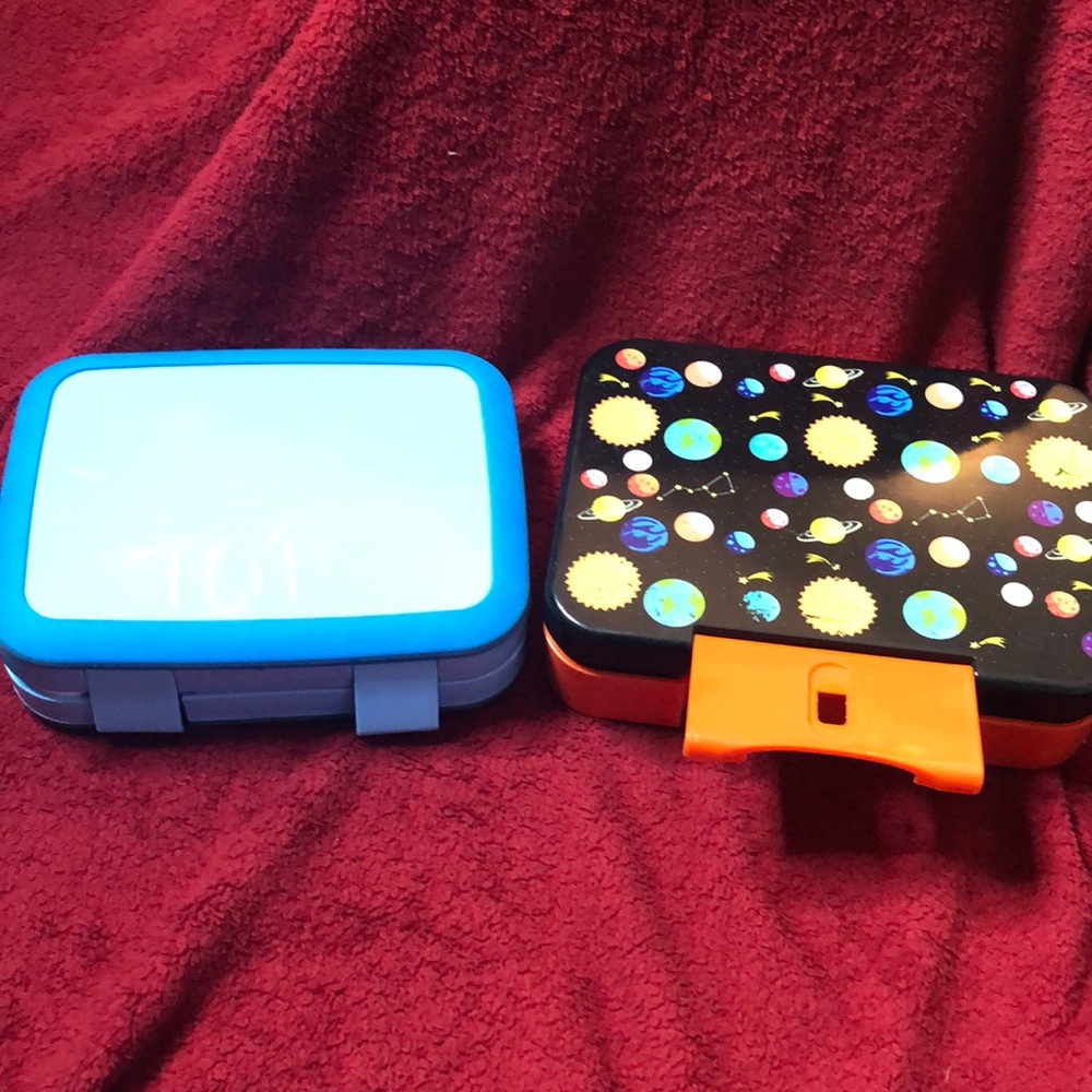 2 Bento Boxes, 5 sections in each